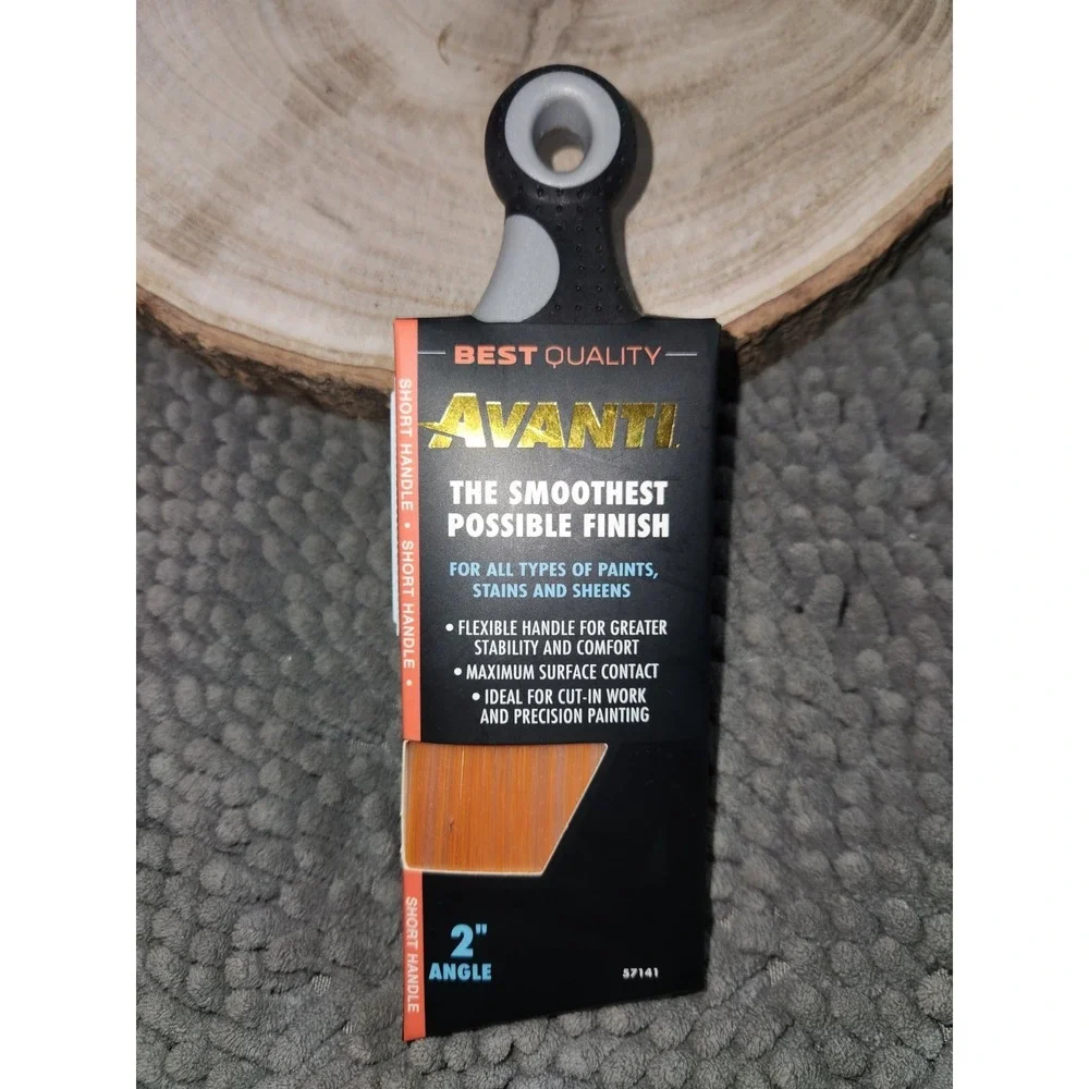 AVANTI 2 in. Short Angle Paint Brush,‎ Best Quality All Paints & Stains